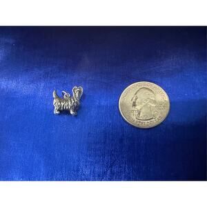 Sterling Silver Yorkshire Terrier Dog Charm
